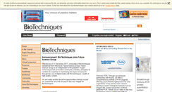 Desktop Screenshot of biotechniques.com