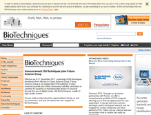 Tablet Screenshot of biotechniques.com