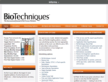 Tablet Screenshot of advertising.biotechniques.com